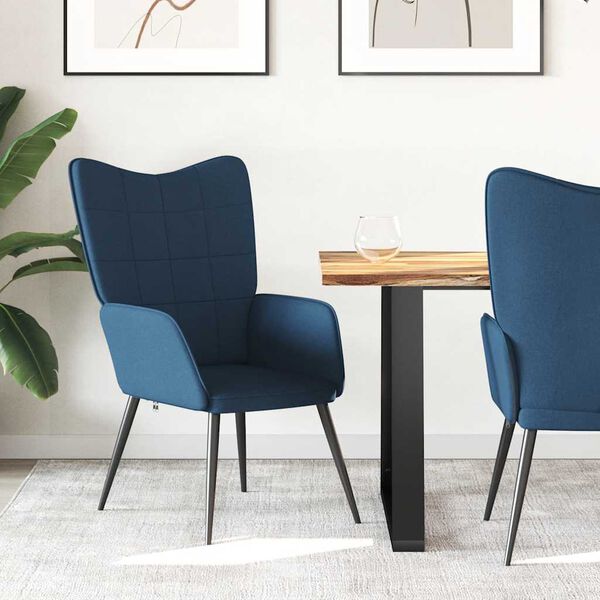 vidaXL Relaxačn&eacute; kreslo, modr&eacute;, l&aacute;tka