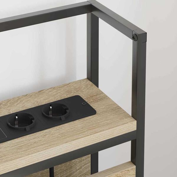 vidaXL &Uacute;ložn&eacute; čelo s poličkou dub sonoma 180 cm Kompozitn&eacute; drevo