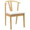 vidaXL Jed&aacute;lensk&aacute; stolička 2 pcs Pr&iacute;rodn&aacute; a svetl&aacute;