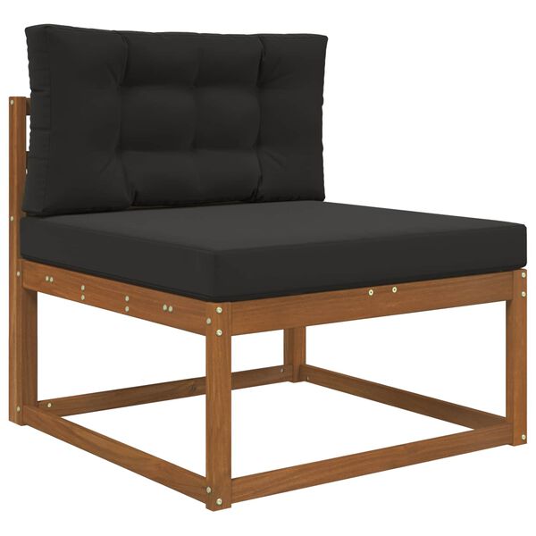 vidaXL Vank&uacute;&scaron; na vonkaj&scaron;iu pohovku 2 pcs Čierny Polyester