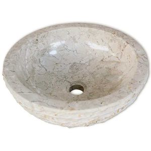 vidaXL Um&yacute;vadlo, mramor 40 cm, kr&eacute;mov&eacute;