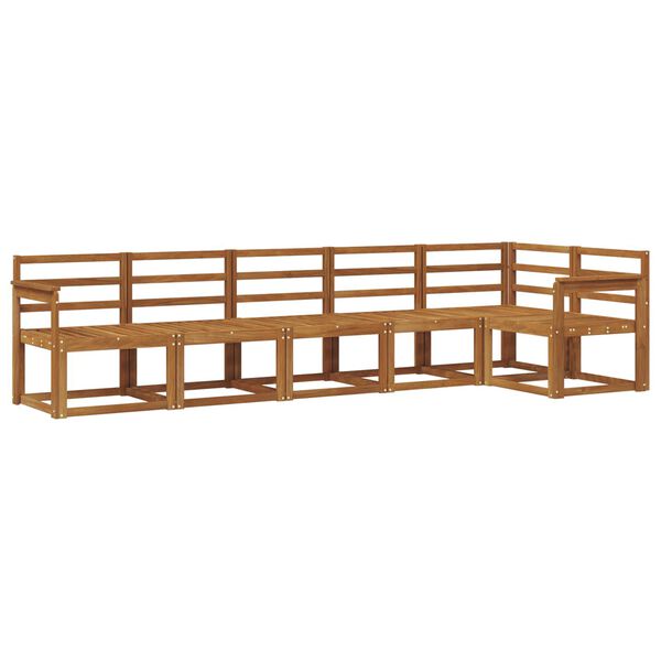 vidaXL Z&aacute;hradn&aacute; s&uacute;prava gaučov 6 pcs Pr&iacute;rodn&aacute; Pevn&eacute; ak&aacute;ciov&eacute; drevo