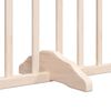 vidaXL Br&aacute;na pre psa s dverami sklad. 6 panelov 480 cm topoľov&eacute; drevo