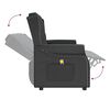 vidaXL 4-miestne sklápacie masážne kreslo, čierne, lesklá umelá koža