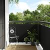 vidaXL Balk&oacute;nov&aacute; z&aacute;stena čierna 300x100 cm polyratan