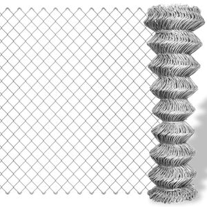 vidaXL Dr&ocirc;ten&eacute; pletivo, pozinkovan&aacute; oceľ 15x0,8 m, strieborn&eacute;