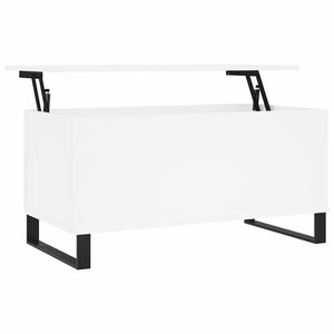 vidaXL Konferenčn&yacute; stol&iacute;k biely 90x44,5x45 cm spracovan&eacute; drevo