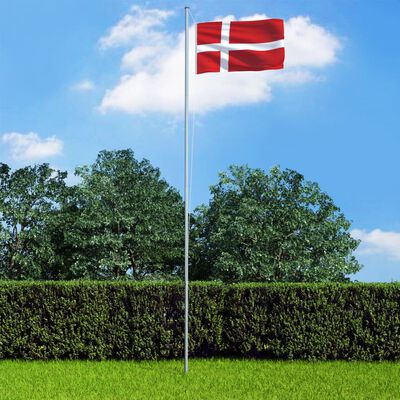 vidaXL Vlajka Dánsko 90x150 cm