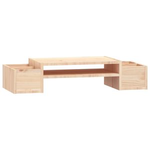 vidaXL Stojan na monitor 70x27,5x15 cm mas&iacute;vna borovica