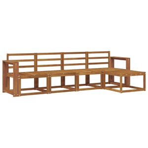 vidaXL Z&aacute;hradn&aacute; s&uacute;prava gaučov 5 pcs Pr&iacute;rodn&aacute; Pevn&eacute; ak&aacute;ciov&eacute; drevo