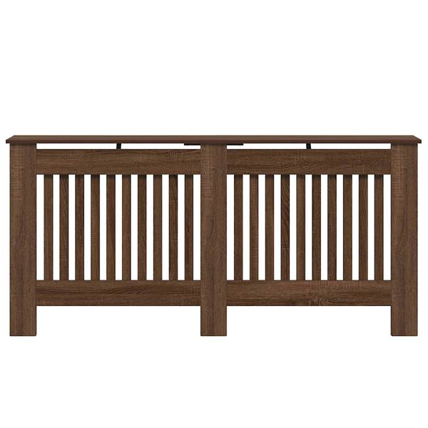 vidaXL Kryt radiátora Hnedý dub 172x19x81,5cm Kompozitné drevo