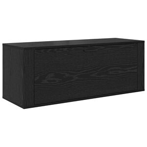 vidaXL Skriňa na top&aacute;nky 100 x 35 x 38 cm Kompozitn&eacute; drevo Čierny dub