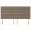 vidaXL Čelo postele, b&eacute;žov&eacute;, 160x5x118/128 cm, l&aacute;tkov&eacute;