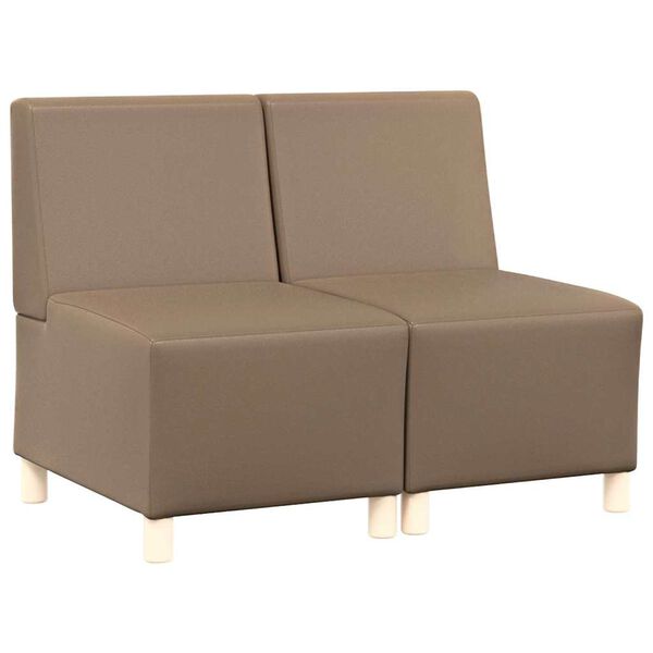 vidaXL Bezr&uacute;čkov&aacute; modul&aacute;rna sofa jednotka 2 pcs Kapuč&iacute;nov&aacute;