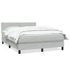 vidaXL Box Spring Posteľ s matracom Svetlosiv&aacute; 140x220 cm Zamat