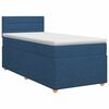 vidaXL Posteľ boxspring s matracom Modr&aacute; 100 x 200 cm L&aacute;tka