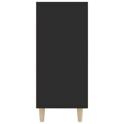vidaXL Komoda čierna 90x34x80 cm kompozitné drevo