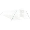 vidaXL F&oacute;liovn&iacute;k s oceľov&yacute;m r&aacute;mom biely 36 m&sup2; 12x3x2 m