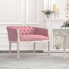 vidaXL Lavička ružov&aacute; 98x56x69 cm zamat
