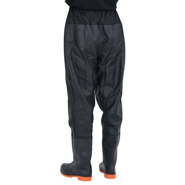 VidaXL Waist Waders s čižmami čierna veľkosť 45