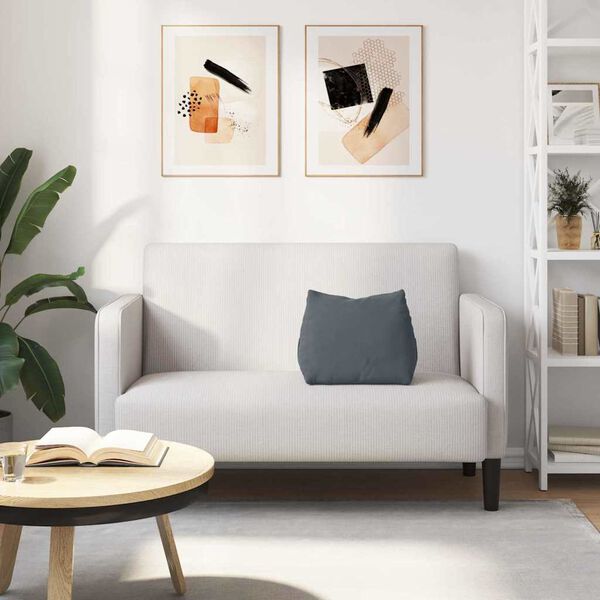 vidaXL Poduška na chrbát Tmavo šedá 45 x 20 x 35 cm Kordúrová tkanina