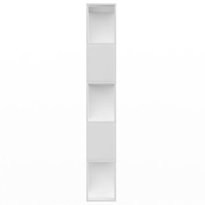 vidaXL Knižnica/deliaca stena, biela 80x24x159 cm, kompozitné drevo