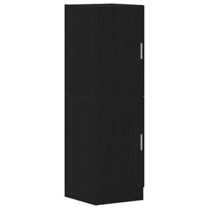 vidaXL Kuchynsk&aacute; skrinka čierna 38x41,5x131,5 cm kompozitn&eacute; drevo