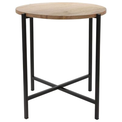 Ambiance Koncový stolík okrúhly drevo a kov 45 cm