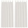 vidaXL Voile záclona so záclonami 2 pcs Krémová 260 x 140 cm Polyester