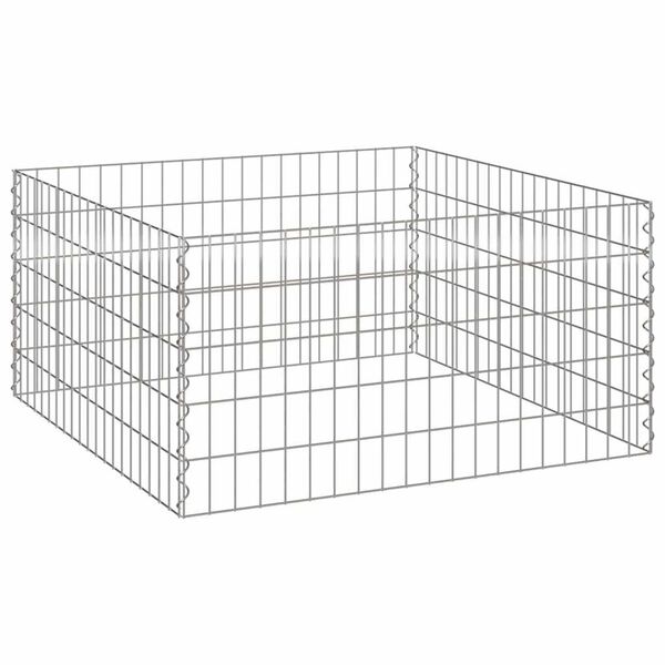 vidaXL &Scaron;tvorcov&yacute; kompost&eacute;r 100 x 100 x 50 cm Železo