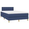 vidaXL Boxspring posteľ s matracom modr&aacute; 120x200 cm l&aacute;tka