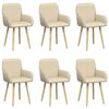 vidaXL Jed&aacute;lensk&eacute; stoličky 6 pcs L&aacute;tka Kr&eacute;mov&aacute; 56,5 x 50 x 87,5 cm