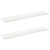 vidaXL Z&aacute;vesn&aacute; polica N&aacute;stenn&yacute; 2 pcs Biely 100 x 18 x 2,5 cm Oceľ