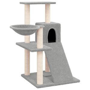 vidaXL &Scaron;krabadlo pre mačky so sisalov&yacute;mi stĺpikmi bledosiv&eacute; 82 cm