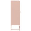 vidaXL Highboard Pink 68x39x123 cm Oceľ