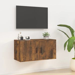 vidaXL N&aacute;stenn&aacute; TV skrinka dymov&yacute; dub 80x34,5x40 cm