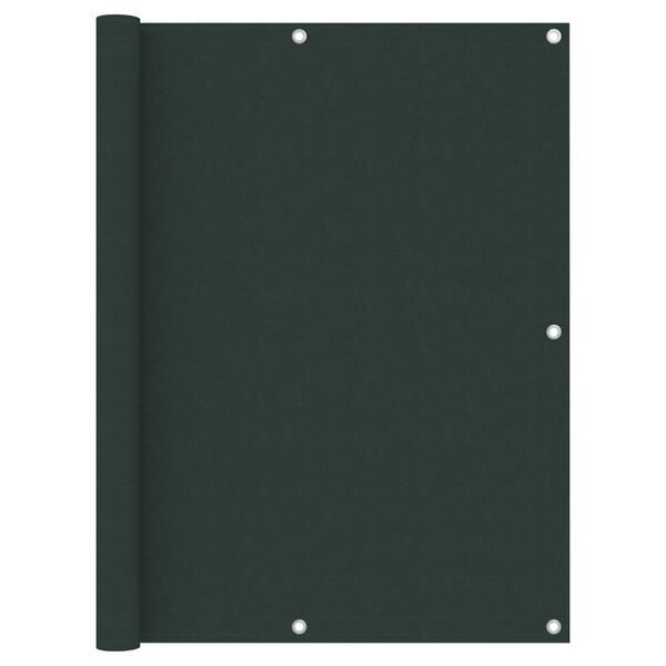 vidaXL Balkónová markíza, tmavozelená 120x600 cm, oxfordská látka