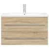vidaXL 2-dielna súprava kúpeľňových skriniek sonoma kompozitné drevo