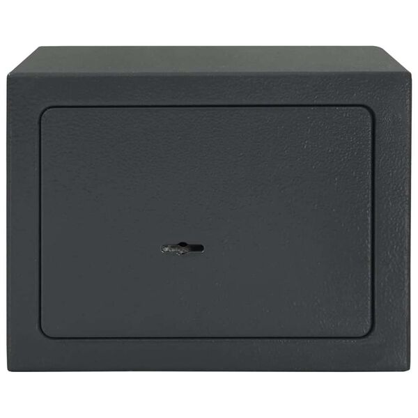 vidaXL Bezpečnostn&aacute; schr&aacute;nka so z&aacute;mkom Tmavo &scaron;ed&aacute; 23 x 17 x 17 cm Oceľ