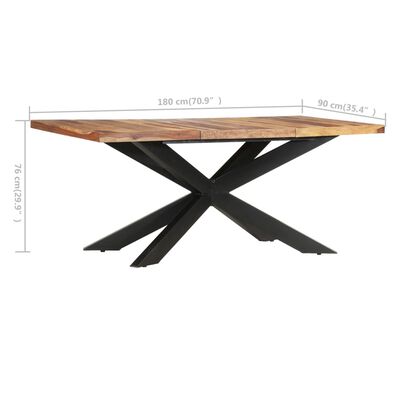 vidaXL Jedálenský stôl 180x90x76 cm sheeshamový masív