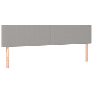 vidaXL Čel&aacute; postel&iacute; svetlosiv&eacute; 180x5x78/88 cm l&aacute;tkov&eacute;