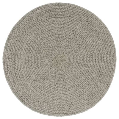 vidaXL Prestierania 4 ks sivé 38 cm bavlnené okrúhle