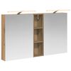 vidaXL Set kabinetov do k&uacute;peľne 3 ks Dub artisan 120 x 14,5 x 70 cm
