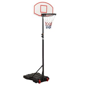 vidaXL Basketbalov&yacute; stojan biely 216-250 cm polyet&eacute;n