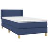 vidaXL Boxspring posteľ s matracom modr&aacute; 100x200 cm l&aacute;tka