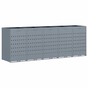 vidaXL &Uacute;ložisko na 5 ko&scaron;ov Wheelie Svetlosiv&aacute; 340 x 77,5 x 121,5 cm