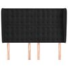 vidaXL Čelo postele so z&aacute;hybmi čierne 147x23x118/128 cm zamat