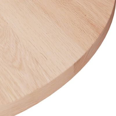 vidaXL Okrúhla stolová doska Ø50x1,5 cm neošetrený dubový masív