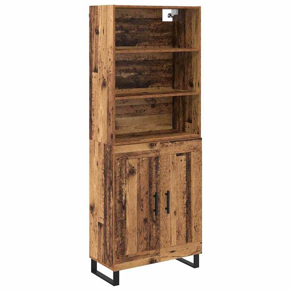 vidaXL Highboard Star&eacute; drevo 69,5 x 34 x 180 cm Kompozitn&eacute; drevo