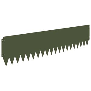 vidaXL Obrubn&iacute;k tr&aacute;vnika 20 ks 103 x 25 cm Oceľ Olivovo zelen&aacute;